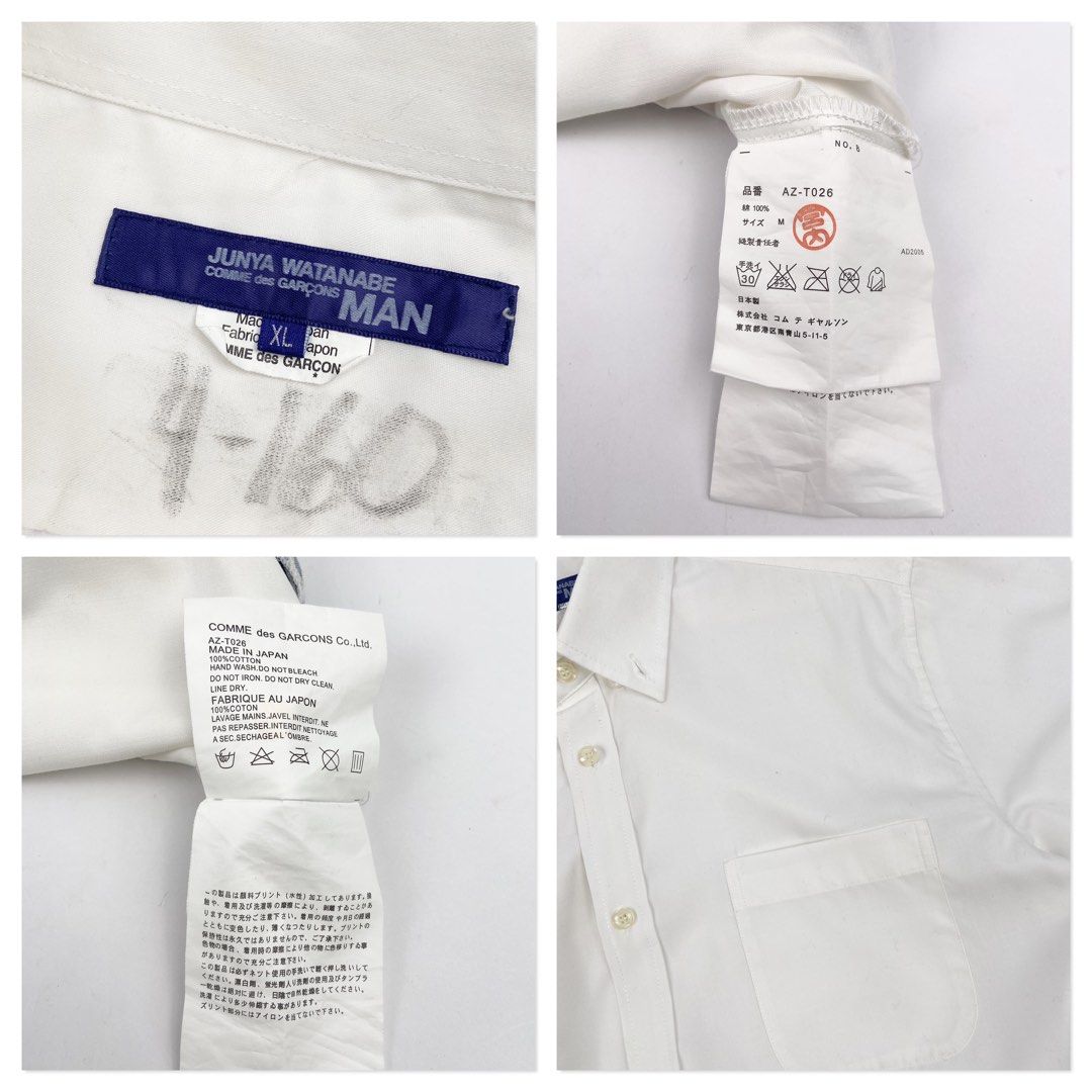 Junya Watanabe Comme des Garcons Man (Category: Formal Shirts) located in Manila. Submitted by draftdrops (Listing ID 1464818886, Image 3). Description: Button down,patch work at the back design and excellent condition Width :21 Length :28 Size:large .