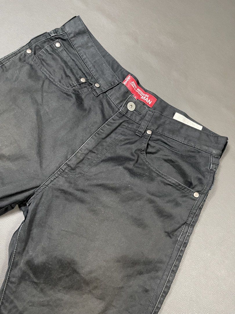Junya Watanabe MAN x Levi's Black Pants (Category: Jeans) located in Caloocan City. Submitted by dapreluv (Listing ID 1464926309, Image 2). Description: Levis x Junya Watanabe MAN Pants Width: 32” Front Rise: 11” Thigh: 11.5” Knee: 9” Inseam: 29” Leg opening: 8” Length: 40.5” .