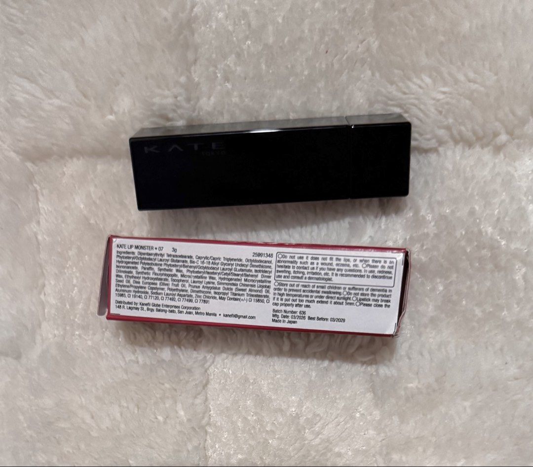 Kate Tokyo Lip Monster 07 (Category: Makeup) located in Bulacan. Submitted by mskavinsky2 (Listing ID 1464821458, Image 2). Description: - Kate Tokyo Lip Monster Lipstick 07 Last Boss - Condition: Used once only - From Kate Tokyo official shop.