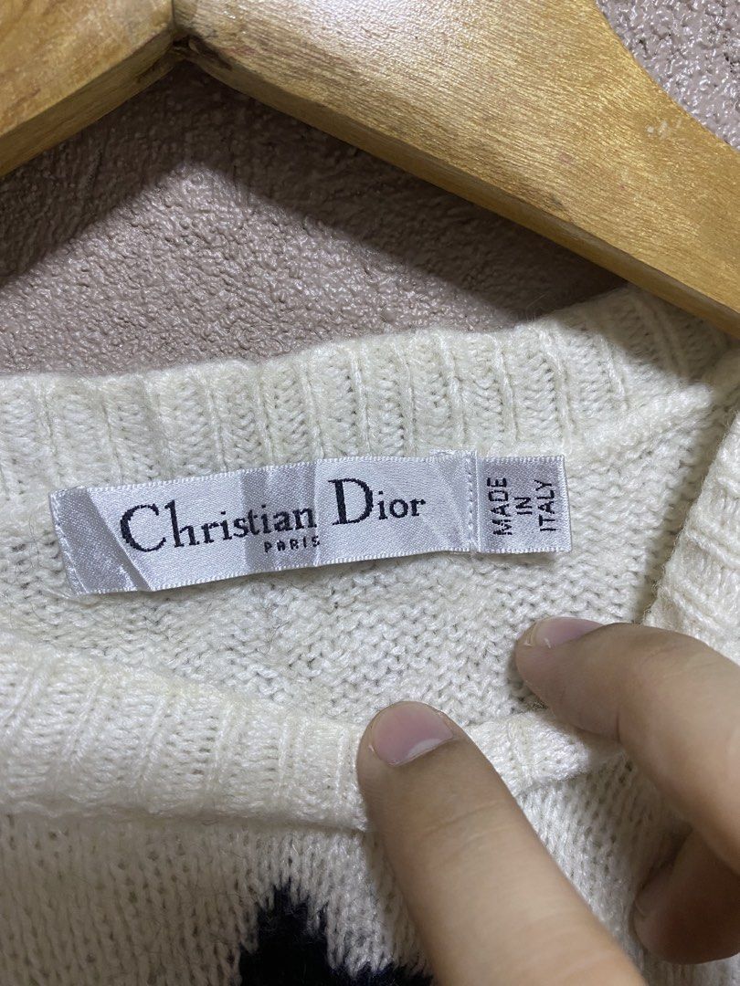 Knitted Christian Dior (Category: Luxury Apparel) located in Iloilo. Submitted by prelovedfindsilo (Listing ID 1464884303, Image 2). Description: Christian Dior Knitted Size M-L womens Excellent condition .