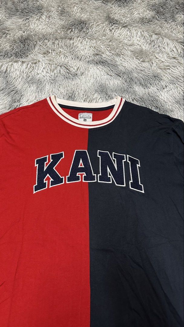 K*rl Kani three tone tee (Category: Tshirts & Polo Shirts ) located in Manila. Submitted by paulovenegaskalakal2020 (Listing ID 1464883399, Image 2). Description: For sale! Kalakal Karl k*ni three-tone tee Modern Medium- 22 width x 30 length inches Sign of usage Minimal neck line color bleed Good as new MINE 1,299 +sf.