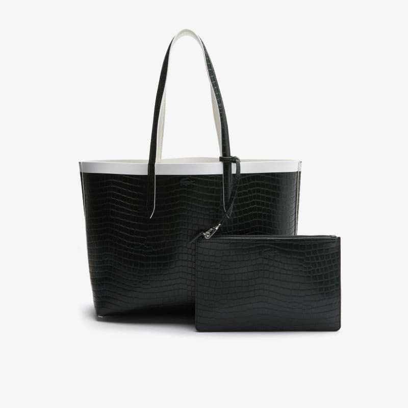 LACOSTE ANNA CROC REVERSIBLE TOTE (Category: Tote Bags) located in Mandaluyong City. Submitted by MARA.AM (Listing ID 1464783849, Image 1). Description: Not sure if locally available as bought this in France With dustbag.