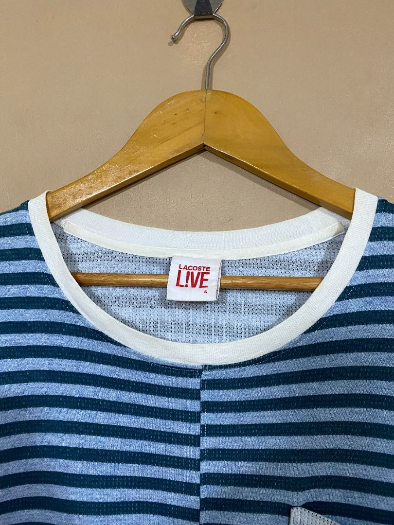 Lacoste Live Nylon Striped Shirt (Category: Tshirts & Polo Shirts ) located in Cadiz. Submitted by thespotcdz (Listing ID 1464804855, Image 3). Description: Size 6 22 x 30 9/10 rate with issues.