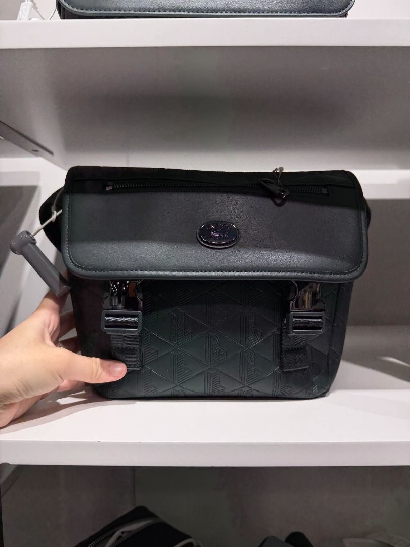 Lacoste Messenger Bag (Category: Sling Bags) located in Rizal. Submitted by hiraya16 (Listing ID 1464904201, Image 2). Description: Store purchased complete 💯 Onhand ready to ship J&T - Lalamove - Lbc.
