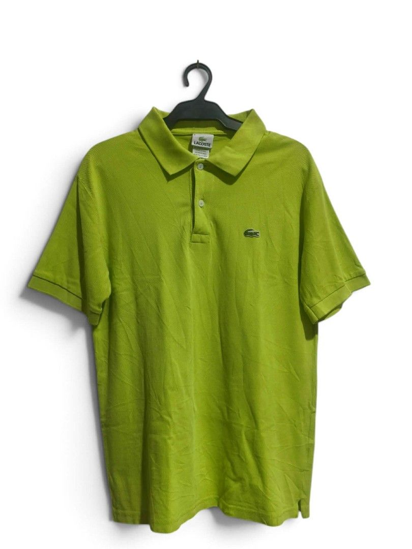 Lacoste polo shirt (Category: Tshirts & Polo Shirts ) located in Daet. Submitted by thriftnidiegz (Listing ID 1464911929, Image 1). Description: very good condi no stain L-27 W-19.5 need wash fresh from bale.