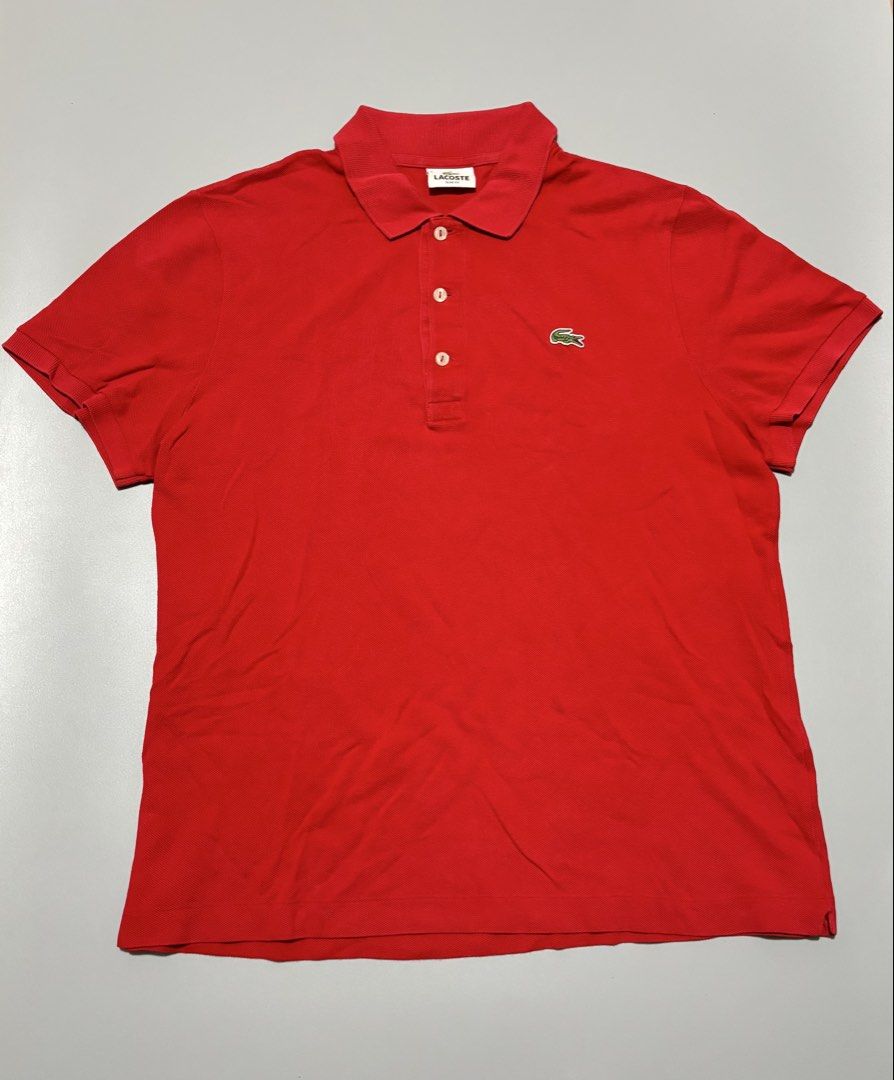 Lacoste Poloshirt (Category: Tshirts & Polo Shirts ) located in Tacloban City. Submitted by katimmyroy (Listing ID 1464921788, Image 2). Description: Dimensions: 22x27 Size 5 on tag Excellent Condition No issue.