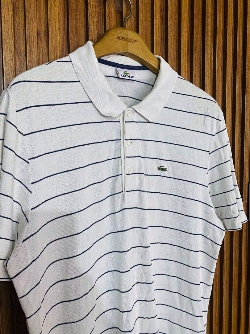 lacoste stripe (Category: Tshirts & Polo Shirts ) located in General Santos City (Dadiangas). Submitted by samirabdul00691 (Listing ID 1464936656, Image 2). Description: BRAND➡️ lacoste SIZE➡️ 5 large DIMES➡️w21.5/L28 CONDITION➡️exclent COLOR RATE➡️9.7/1 no issue.