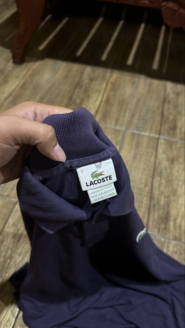 LACOSTE VIOLET POLOSHIRT (Category: Tshirts & Polo Shirts ) located in Manila. Submitted by urban-vintage_2 (Listing ID 1464927606, Image 2). Description: ISSUE: NONE ( NEED WASH ) MOP :GCASH ( NO COD ) SHIP VIA : LALAMOVE & J&T LOCATION : PASIG CITY LENGTH : 31 WIDTH : 27 .