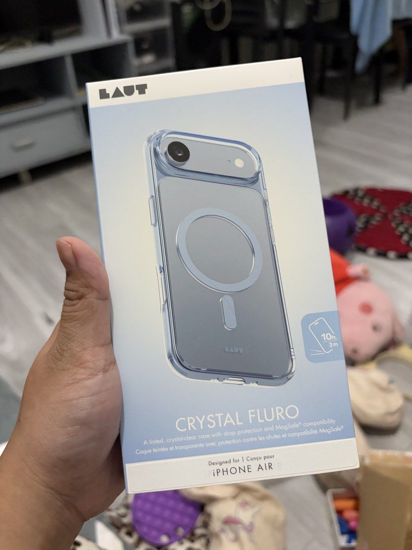 Laut Case for iPhone Air Light Blue (Category: Cases & Sleeves) located in Manila. Submitted by happytiger-d966 (Listing ID 1464868826, Image 1). Description: *FITTED ONLY CAN PASS AS BNEW - Model: Designed for iPhone Air - Color: Light blue - MagSafe Compatible: Built-in magnetic ring for seamless charging and accessory use - Protection: Reinforced corners for drop protection and smooth finish against scratches - Camera Safety: Raised edges arou