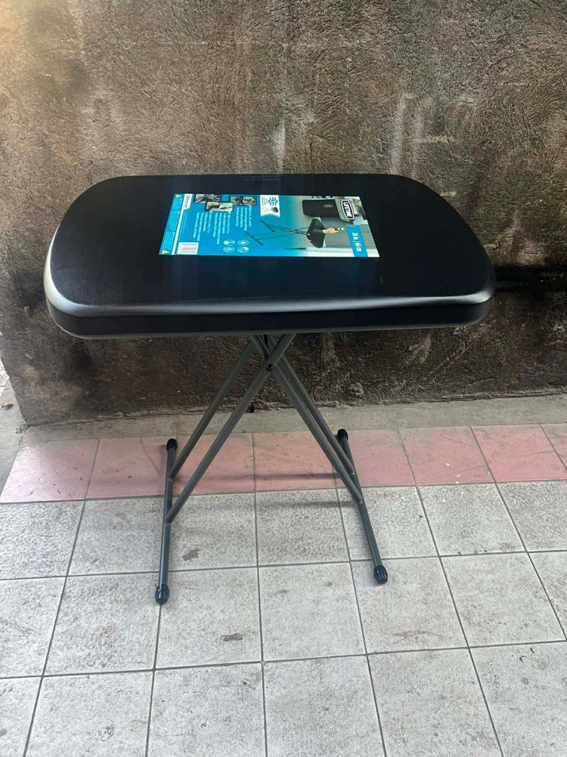 Lifetime Adjustable Height Personal Folding Table (Category: Tables & Sets) located in Marikina City. Submitted by loraineroy1016 (Listing ID 1464825180, Image 1). Description: - Authentic Lifetime personal folding table in clean condition with original sticker - Adjustable height settings for versatile use - Smooth surface with sturdy metal legs and non-slip feet - Folds flat for compact storage and easy transport - Ideal for indoor/outdoor acti