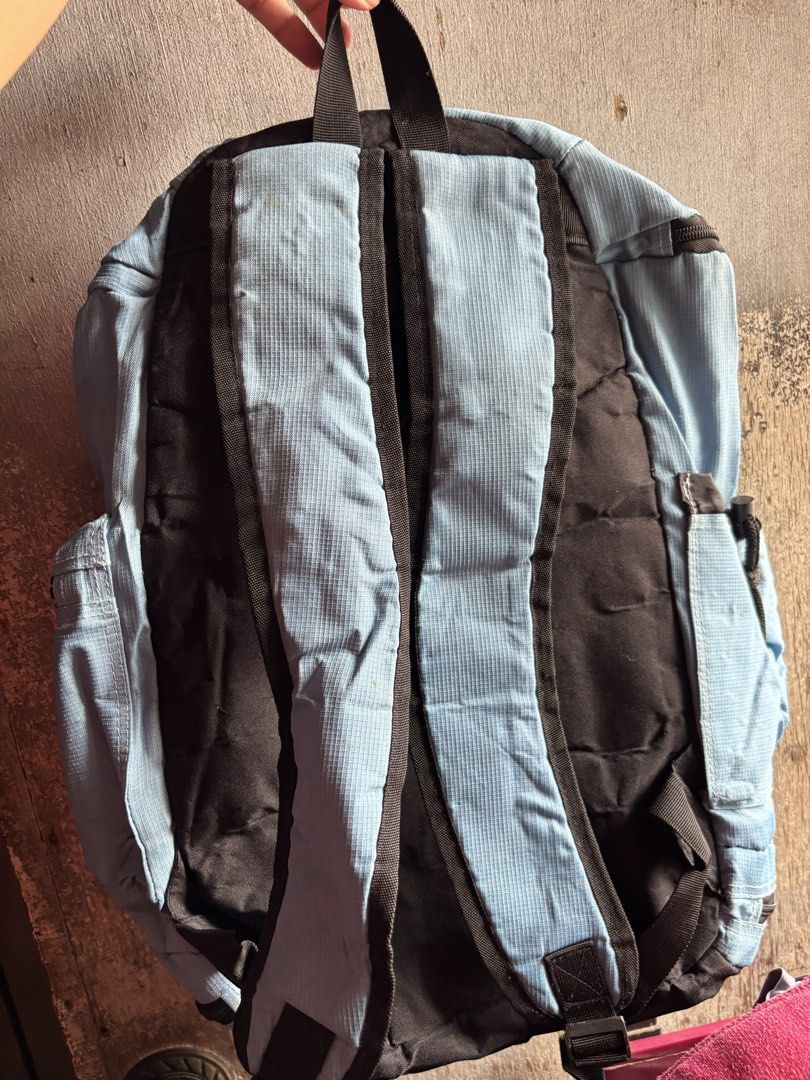 Light blue basketball printed casual backpack (Category: Backpacks) located in Quezon City. Submitted by lrahc__ (Listing ID 1464798311, Image 2). Description: .