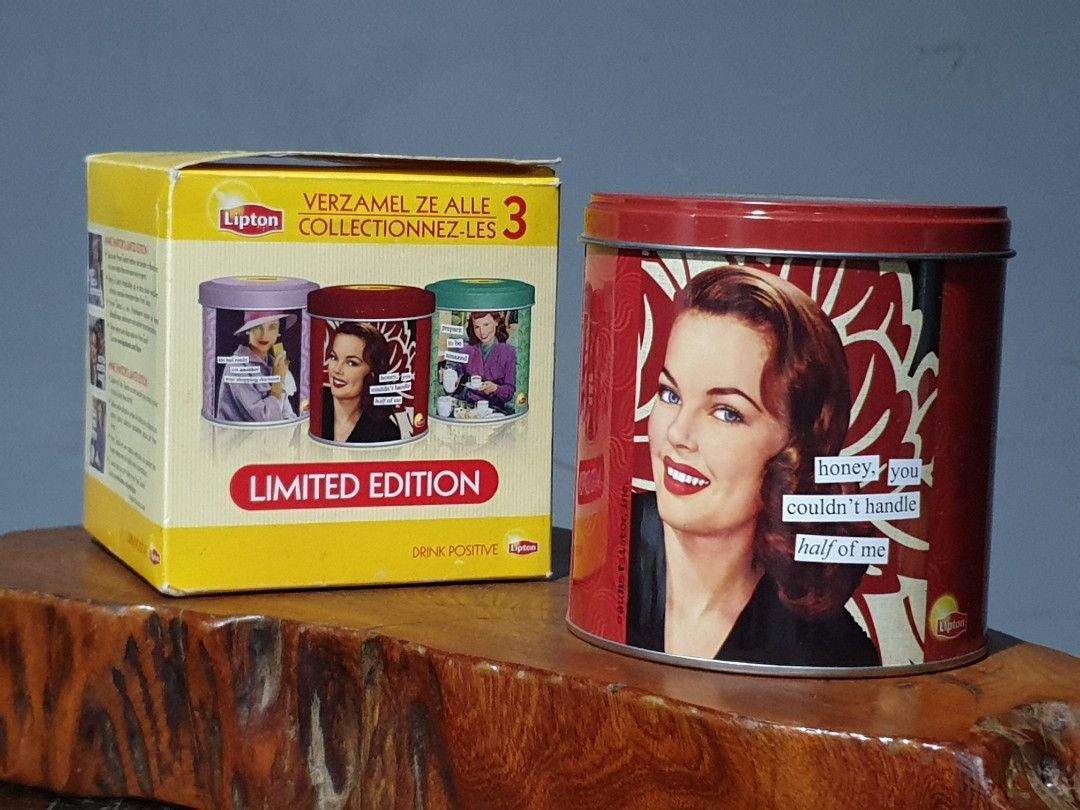 Lipton Tea Collector's Tin Caddy (Category: Vintage Collectibles) located in Las Pinas. Submitted by oldsthetics (Listing ID 1464771393, Image 1). Description: Lipton Tea Collector's Tin Caddy With Box This is used as display item May have imperfections Typical of age and storage Kindly check the photos carefully to make sure that this vintage condition suits you Detailed realtime photos/video are available for a closer look Selling as collectibl