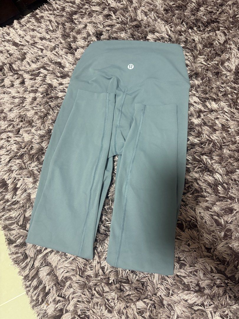 Lululemon Leggings (in Sage Green) (Category: Activewear) located in Quezon City. Submitted by jjccly (Listing ID 1464920514, Image 3). Description: nga hence the price no washtag/dot size inside best fit 25-26 waist for reference: i’m 5’0 / 152cm no flaws/issues .