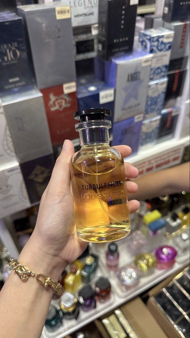 LV Turbulences EDP 100ml (Category: Fragrance & Deodorants) located in Manila. Submitted by r.nicole565 (Listing ID 1464935408, Image 1). Description: -U.S Tester Perfumes -4-5hours Longevity -Affordable & Worth the price -Wide Selection of Scents for Men & Women -Perfect for Gifting -Trusted by Many!.