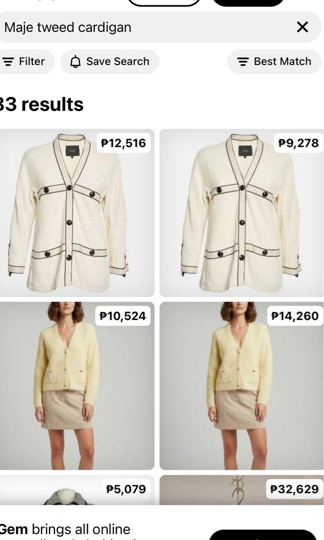 Maje tweed (Category: Coats, Jackets and Outerwear) located in Manila. Submitted by highendcollection.wind (Listing ID 1464938938, Image 3). Description: Maje tweed small-medium size 36.