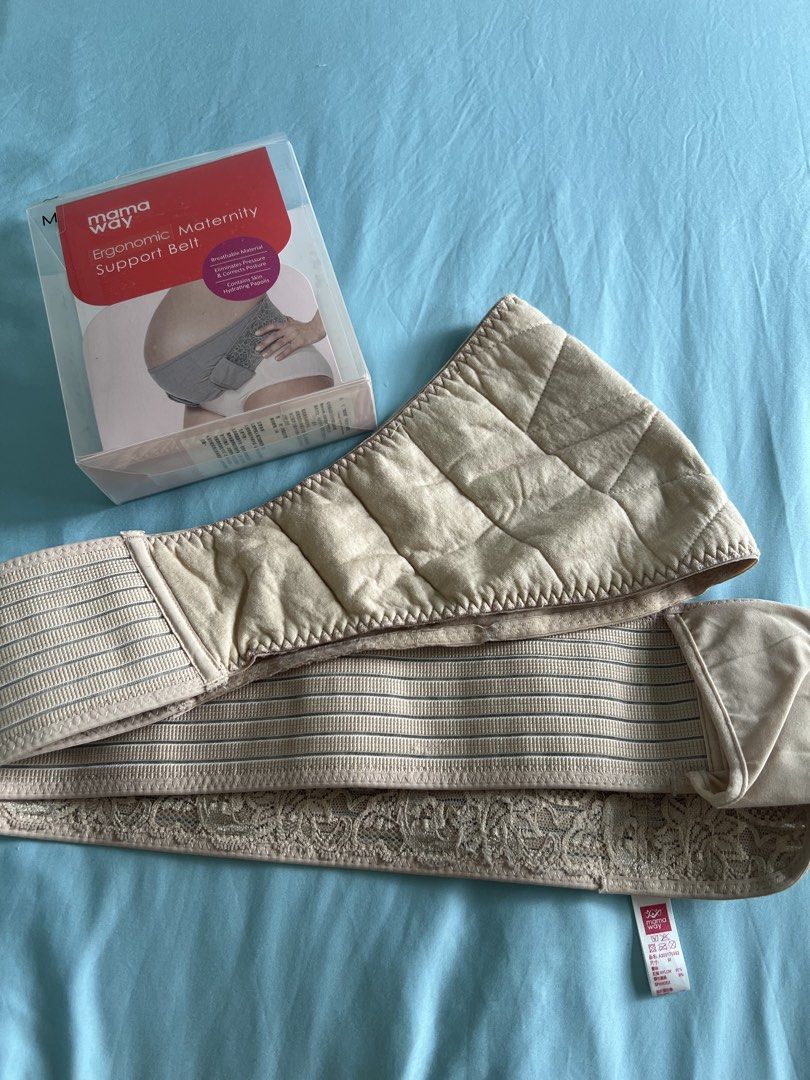 Mamaway Ergonomic Maternity Support Belt Size M Nude (Category: Maternity wear) located in Makati City. Submitted by joyce.s (Listing ID 1464823099, Image 2). Description: Location: Rockwell RFS: Decluttering - Brand: Mamaway Ergonomic Maternity Support Belt - Color & Size: Nude, Size M (Fits belly circumference 78-107cm) - Condition: Brand new, never used, still in original packaging with box and manual - Manufacture Date: July 2022 - Key Benefi
