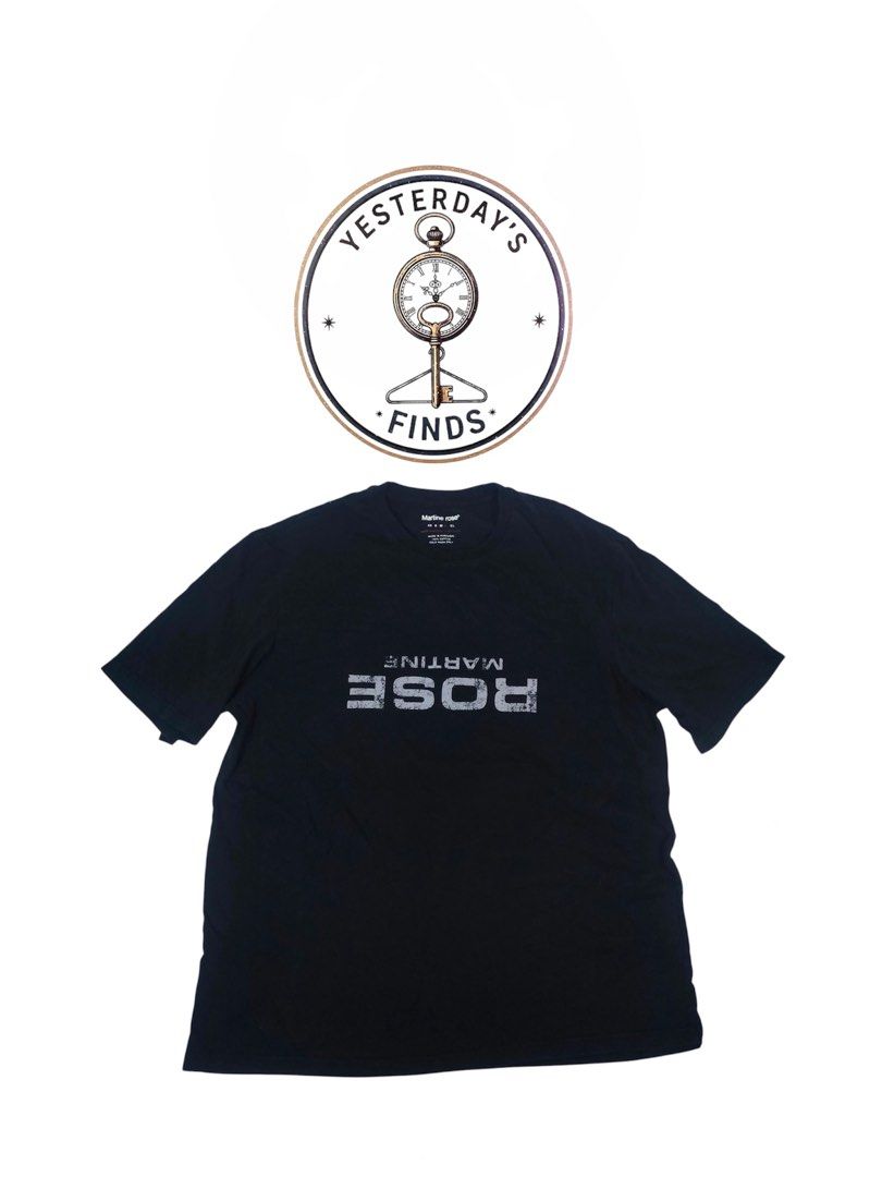 Martine Rose Black Upside Down Logo T-Shirt (Category: Tshirts & Polo Shirts ) located in Manila. Submitted by yesterdaysfinds (Listing ID 1464864821, Image 1). Description: Martin Rose Fade Logo Condition : Verygood Size : Large Dimension : 22 x 29 📌 Brand: Martine Rose - Color: Black with contrasting grey upside-down logo on chest - Material: 100% Cotton (Made in Portugal) - Fit: Regular fit, crew neck, short sleeves - Condition: Clean fabric 