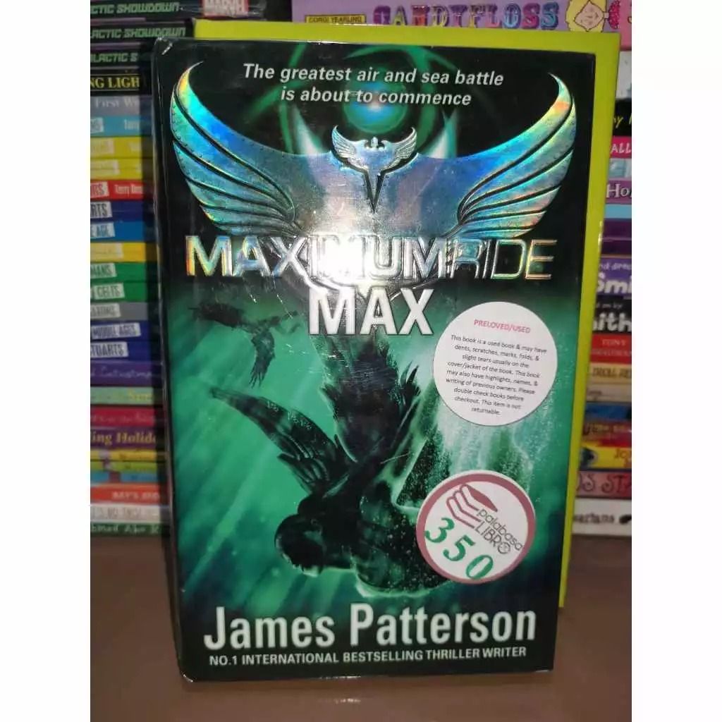 Maximum Ride Max James Patterson (Category: Storybooks) located in Iloilo. Submitted by k8sonlineph (Listing ID 1464904747, Image 1). Description: hardcover Maximum Ride: Max James Patterson preloved Please ask for photos before checkout for condition.
