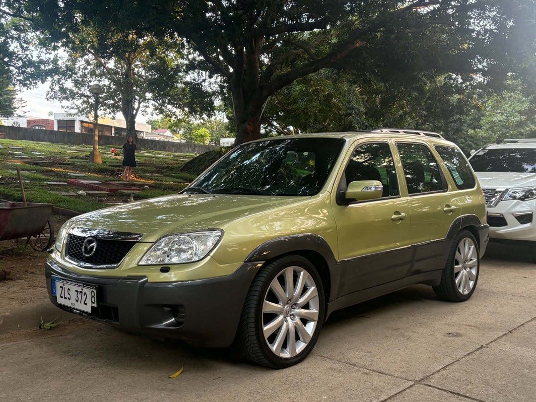Mazda Tribute Version w Auto (Category: Used Cars) located in Muntinlupa City. Submitted by xiez1209 (Listing ID 1464918993, Image 3). Description: y hubby’s project car 2007 mazda tribute version 2 Local 56k original low mileage💚 Fresh interior Registered Size 20 CX-9 rare mags (65k) tires 95% newly change oil fully synthentic all fluids/oil replaced newly undercoat newly repaint New clear greenish tint Cold A/C Euro concept 275,000 only Locati