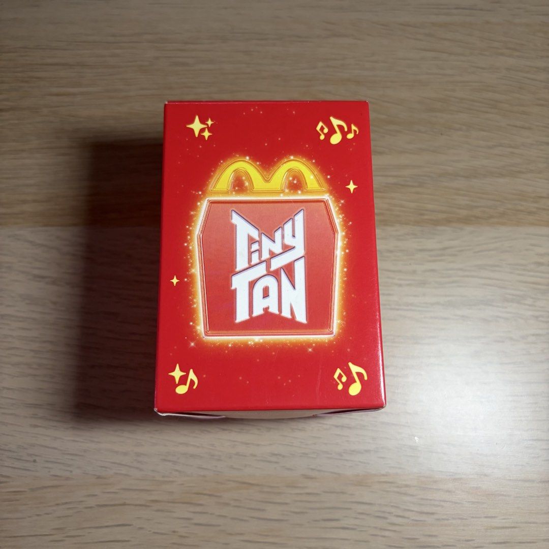 McDonalds TinyTan Suga Figure and Card (Category: Designer & Blind Box Toys) located in Manila. Submitted by dindin_declutters (Listing ID 1464801670, Image 2). Description: - Item: McDonald's TinyTAN Collectible Figure - Member: Suga (BTS) - Inclusions: Character figure with yellow stand, matching photocard, and original red Happy Meal box - Condition: Great for ARMY fans and collectors — gcash/maya — j&t, sdd (grab/lalamove) — loc: sampaloc, mn