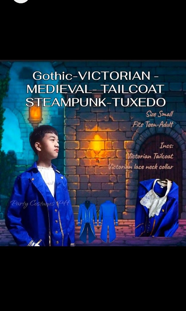 Medieval Gothic Victorian Tailcoat (Category: Looking For) located in Candelaria. Submitted by mpm_42 (Listing ID 1464901000, Image 1). Description: Rent fee 300+300 security deposit refundable with valid ID Reservation fee 200(Non-refundable once cancelled) location Candelaria Quezon We ship nationwide ❗.