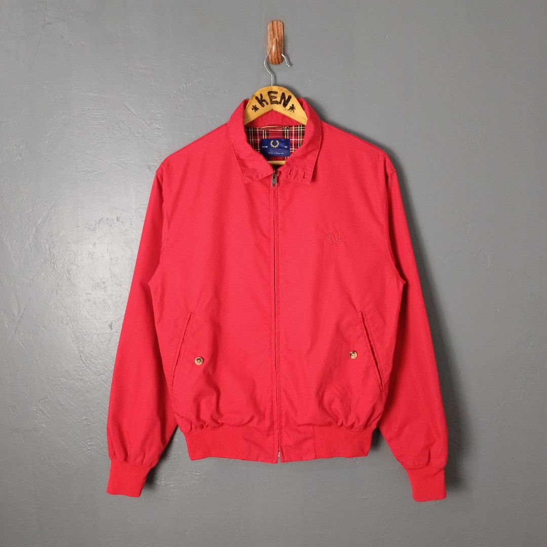Men's - Fred Perry (Category: Coats, Jackets and Outerwear) located in Bacolod City. Submitted by drop.ph (Listing ID 1464870233, Image 2). Description: Fred Perry - Harrington Jacket Authentic *Tartan Lining inside *Size XS fits S - 20x25 *Excellent *Small stain *Price: 3,500php *Add SF if outside Bacolod City.