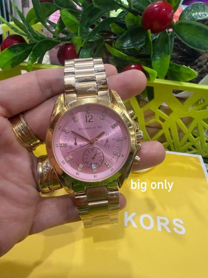 Michael Kors Rose Gold Chronograph Watch (Category: Women's Watches) located in Mandaue City. Submitted by mariaangel25 (Listing ID 1464862071, Image 2). Description: MK MOTHERPEARL⌚✨‼️ 💫PAWNABLE IN SELECTED PAWNSHOP💫 ✅ Authentic Quality & Brand new ✅Japan Movement ✅Battery Operated ✅ Complete inclusion: ✅Paper bag,Hard box and Manual ✅Actual picture na po ✅️Sold per piece ‼️PAYMENT FIRST POLICY‼️ ☑️Pay now. Ship later .