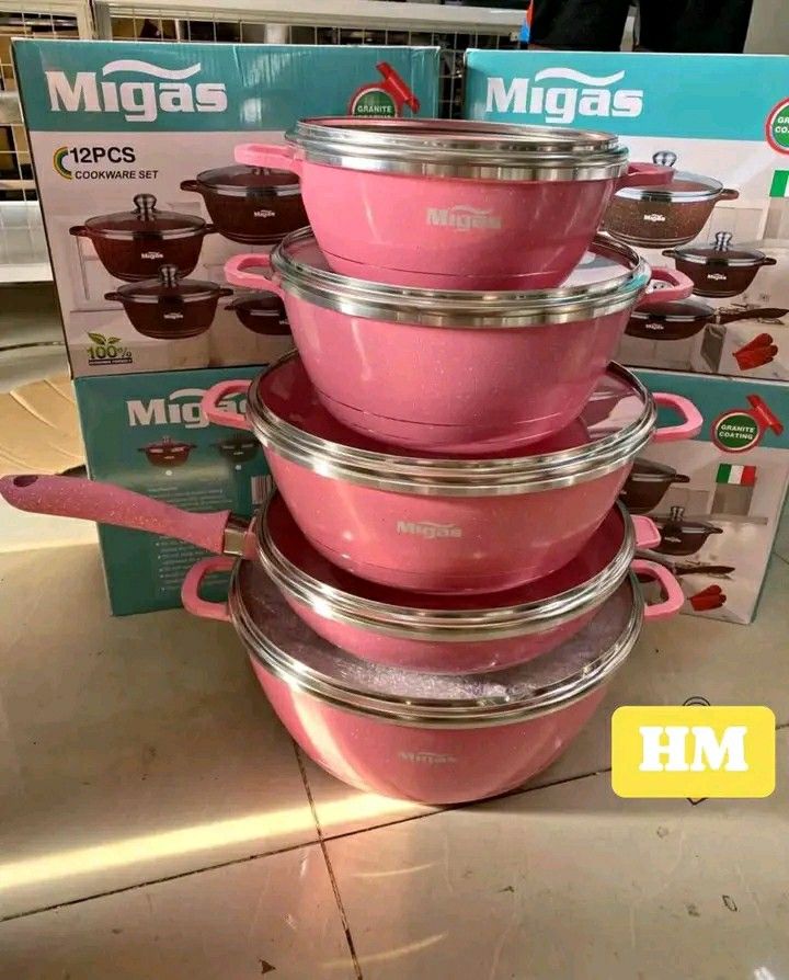 Migas 12pcs Cookware Set Granite Coating Pots and Pans (Category: Cookware & Accessories) located in Manila. Submitted by wisecat_f7c143 (Listing ID 1464968057, Image 1). Description: AVAILABLE!!! Migas 12pcs Cookware Set Granite Coating Pots and Pans PM ME COD VIA LALAMOVE.