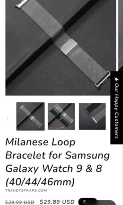 Milanese Loop Bracelet (Category: Other Gadgets) located in Manila. Submitted by grlfncs.mon31 (Listing ID 1464791312, Image 1). Description: 5packs apple bracelet Total of 10 stainless and black colar way.