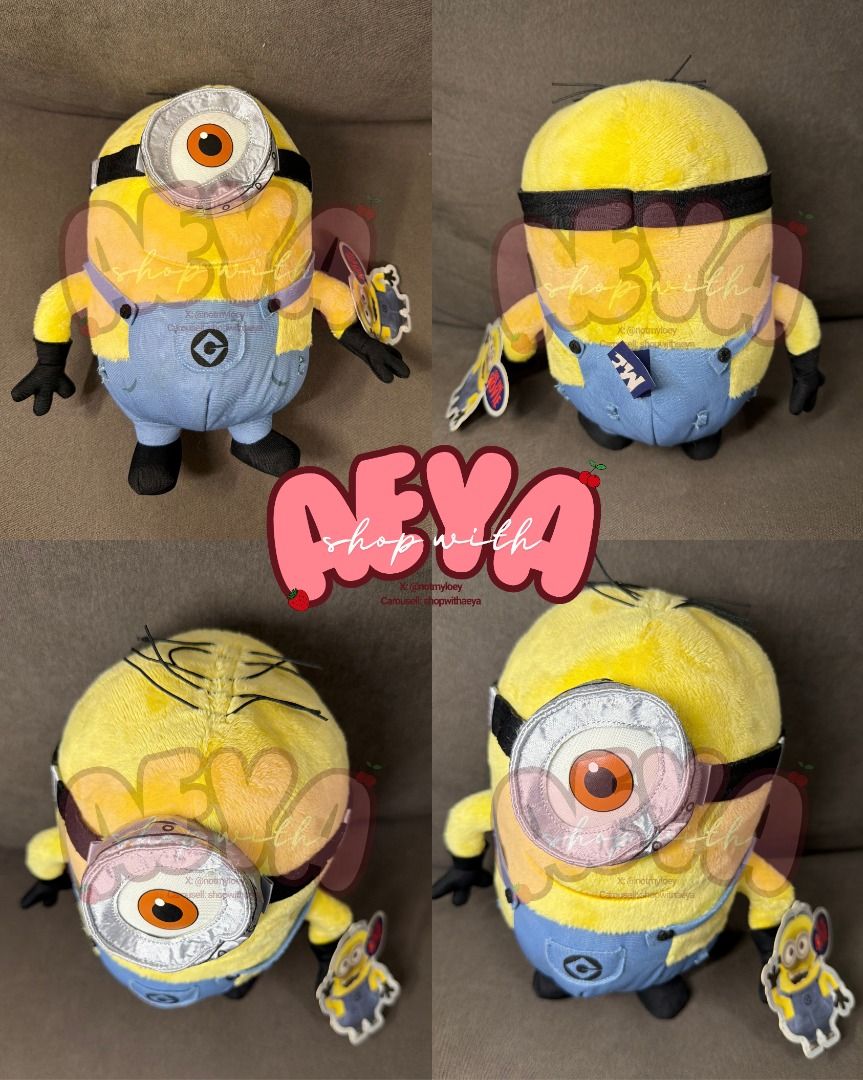 Minion Stuffed Toy (Category: Kids Toys) located in Taguig. Submitted by shopwithaeya (Listing ID 1464816755, Image 2). Description: -Original bought from Universal Studios California -Displayed only.