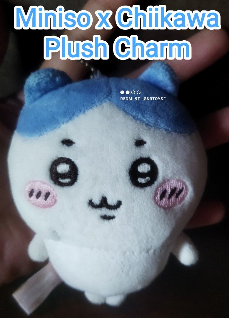 Miniso x Chiikawa Plush Charm (Category: K-Wave Merchandise) located in Manila. Submitted by sandrtoys (Listing ID 1464831438, Image 1). Description: Miniso x Chiikawa Plush Charm Php 200.