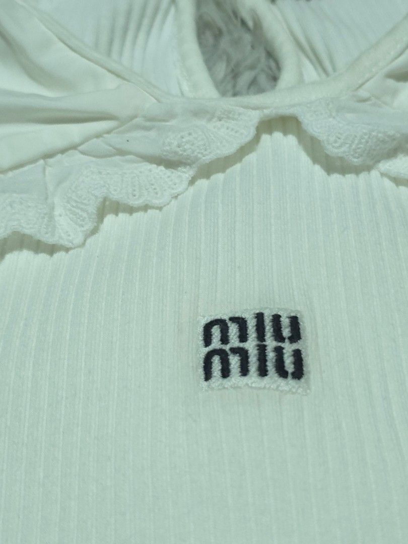 Miu Miu (Category: Longsleeves) located in Abulug. Submitted by humanwhosellthings (Listing ID 1464896061, Image 3). Description: MIU MIU ✅️Size: XS - Small ✅️Dimes: 16-20W x 21L ✅Condition: Excellent ✅Issue: None ✅Color Rate: 9.8/10.