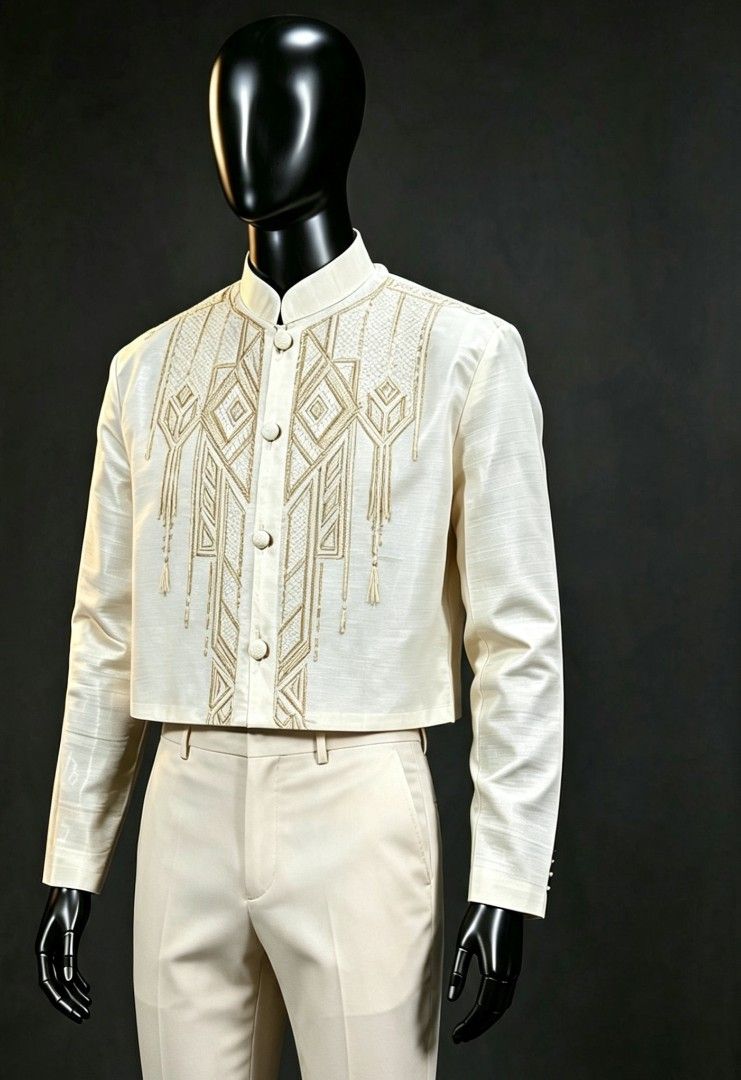 MODERN CROPPED COAT BARONG (Category: Formal Shirts) located in Manila. Submitted by barongnicia (Listing ID 1464920073, Image 1). Description: .