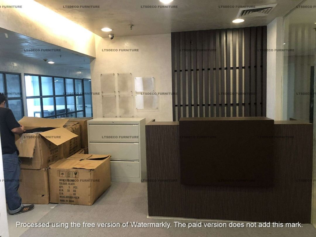 MODULAR RECEPTION COUNTER OFFICE PARTITION (Category: Office Furniture & Fixtures) located in Quezon City. Submitted by gel.ltsdeco29 (Listing ID 1464820504, Image 1). Description: LTSDECO Home and Office Furniture Trading MANUFACTURER • FABRICATOR • SUPPLIER Looking for office furniture, modular partitions, workstations, or customized furniture? We can help! LTSDECO Home and Office Furniture Trading is a trusted manufacturer, fabricator, and sup