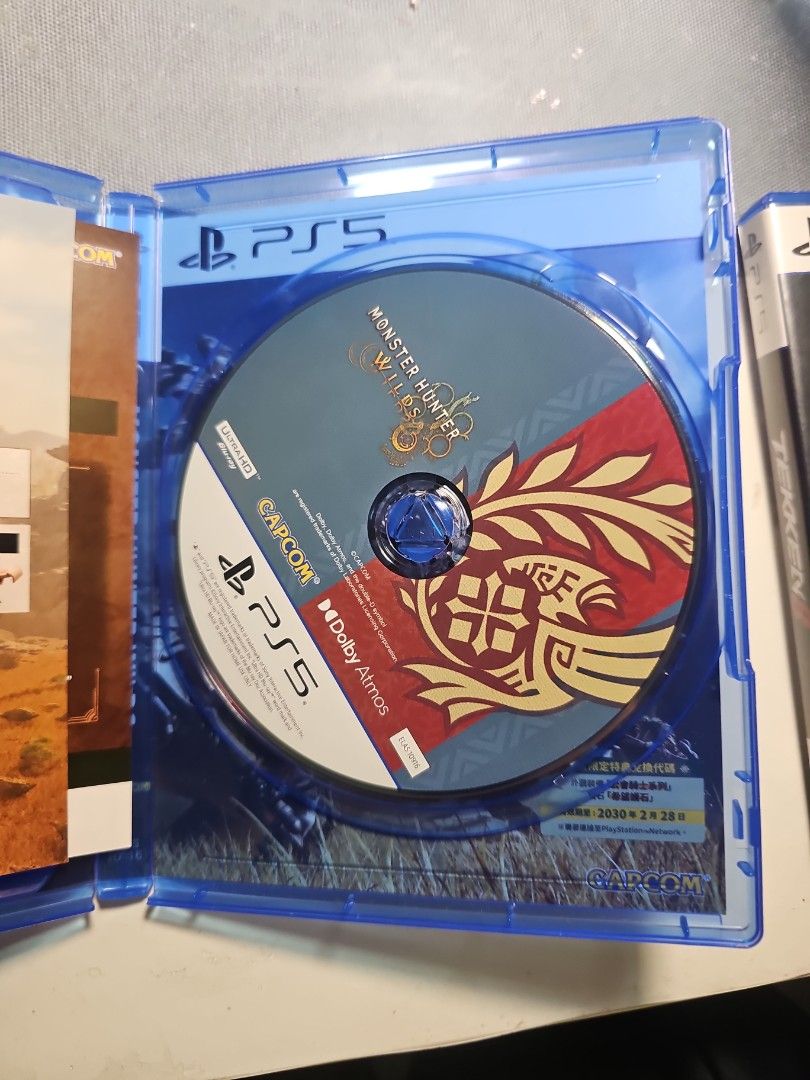 Monster Hunter Wilds PS5 Game (Category: PlayStation) located in Manila. Submitted by jjalbert (Listing ID 1464899764, Image 2). Description: - Game: Monster Hunter Wilds (Physical Disc) - Platform: PlayStation 5 (PS5) - Publisher: Capcom - Inclusions: Original blue keep case + Unused bonus voucher code for special layered armor and talisman (valid until Feb 2030) - Condition: Brand new and sealed - Mode of transaction: Shipping or Meet-up availa