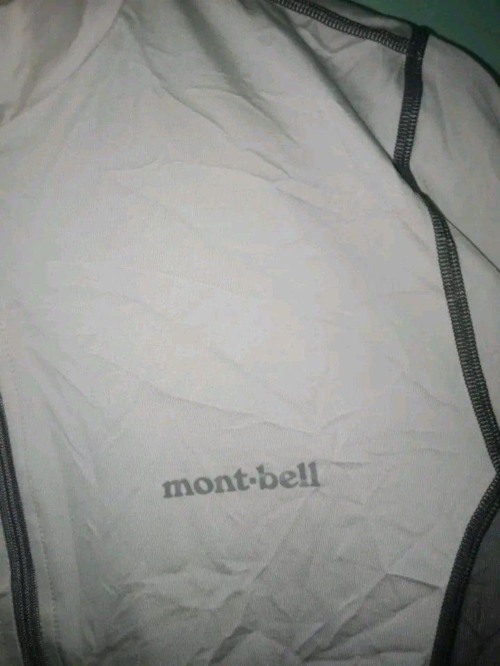 Montbell Aqua Body full zip technical shirt. (Category: Hiking & Camping) located in Dasmarinas. Submitted by francoprancisco (Listing ID 1464851286, Image 3). Description: Montbell Aqua Body full zip technical shirt. large on tag. 17.5 x 26 dimes. swak sa medium. compression fitted. smoke white. made in Japan. Good for hiking/water sport/cycling /running. water repellant fabric/anti UV/moistwick/lighweight.4 way stretch. excellent no flaws no is