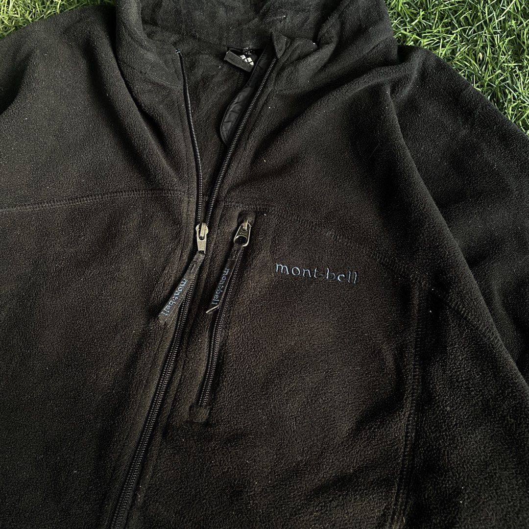 Montbell Chameece Full-Zip Fleece Jacket (Category: Coats, Jackets and Outerwear) located in Pasig City. Submitted by icie_finds (Listing ID 1464878357, Image 2). Description: Montbell Chameece Full-Zip Fleece Jacket SIZE: Fits XL (Tagged XL) DIMES: Width: 22 inches Length: 28.5 inches Model: Montbell Chameece Zip-Up Fleece Jacket Style: Lightweight full-zip fleece jacket featuring a stand-up collar, single vertical zippered chest pocket, and emb