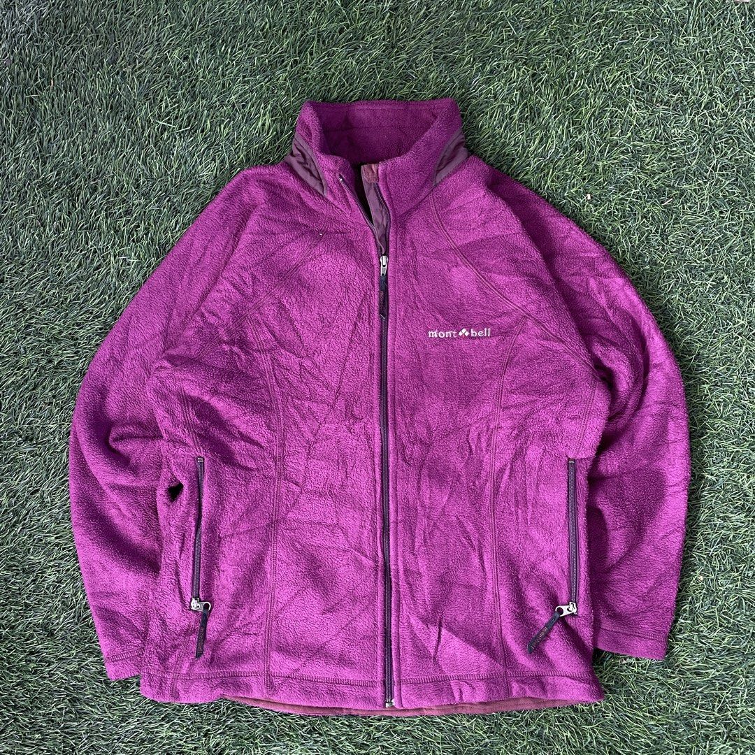 Mont-Bell Climaplus High-Performance Fleece Jacket (Category: Coats, Jackets and Outerwear) located in Pasig City. Submitted by icie_finds (Listing ID 1464864330, Image 1). Description: Mont-Bell Climaplus High-Performance Fleece Jacket SIZE: Fits Medium / Large (Check Dimes) DIMES: W 21 L 24.5 Model: Mont-Bell Climaplus High-Performance Fleece Jacket Style: Versatile outdoor technical fleece featuring a plush magenta/deep berry thermal pile flee