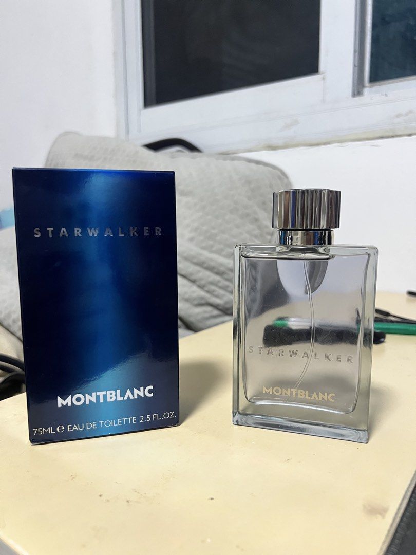 Montblanc Starwalker Eau de Toilette 75ml (Category: Fragrance & Deodorants) located in Manila. Submitted by baluyotdav50602 (Listing ID 1464902704, Image 2). Description: - Brand/Model: Montblanc Starwalker EDT - Volume: 75ml - Condition: Full bottle, practically untouched (Sprayed once only) - Packaging: Original box included - Scent Profile: Fresh spicy and woody - Best For: Everyday wear or signature scent https://www.fragrantica.com/perfume/