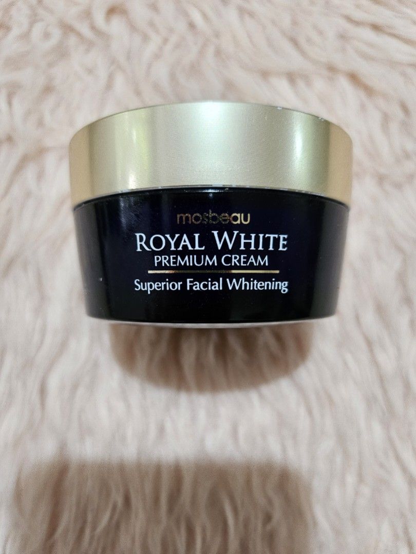Mosbeau Royal White Premium Cream (Category: Face Care) located in Bulacan. Submitted by swiftstar_0e3547 (Listing ID 1464790290, Image 1). Description: 90% FULL.