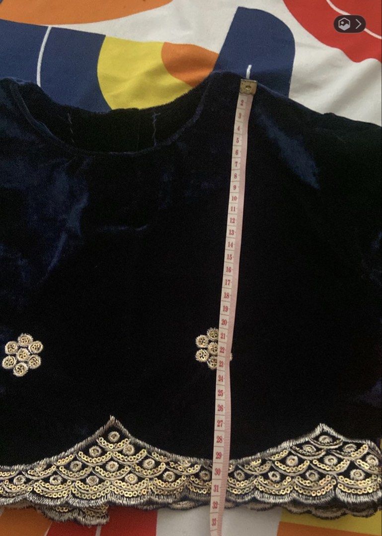 Ms India costume (Category: Looking For) located in Quezon City. Submitted by cuisonjackie (Listing ID 1464846385, Image 3). Description: Ms India Costume (negotiable) velvet fabric Inclusion: tikka, earrings and sash Skirt: L : 90 cm Waist : 34 cm Blouse: L : 31 cm W : 40 cm.