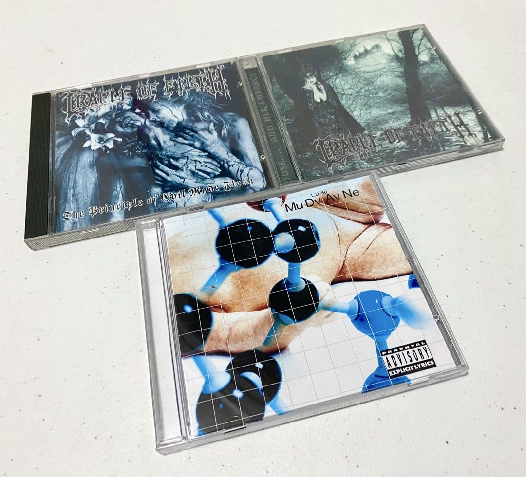 Mudvayne & Cradle Of Filth CDs (Category: CDs & DVDs) located in Paranaque City. Submitted by zinozagala (Listing ID 1464957985, Image 1). Description: Mudvayne - ₱ 700 COF - The Principle… - SOLD COF - Dusk… - SOLD.