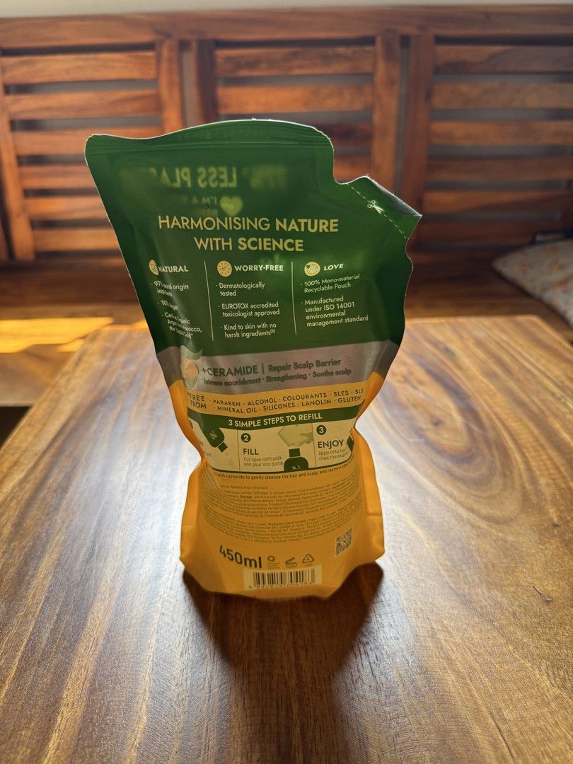 Naturals Argan Shampoo Refill 450ml + Bremod 12% Developer 1000ml (Category: Hair) located in Manila. Submitted by dietherdanmarcillapogi (Listing ID 1464847182, Image 2). Description: Bundle or individual sale - brand new and unused from personal stash! - Item 1: Naturals by Watsons Argan Repairing & Ceramide Shampoo Refill - Size: 450ml pouch - Feature: Made with organic argan oil from Morocco - Item 2: Bremod Performance Spa Hair Care Collagen