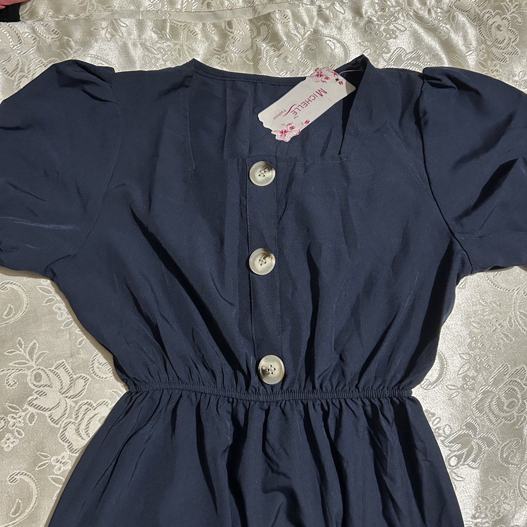 Navy Blue Square Neck Dress (Category: Dresses) located in Manila. Submitted by hvscloset (Listing ID 1464878221, Image 1). Description: .