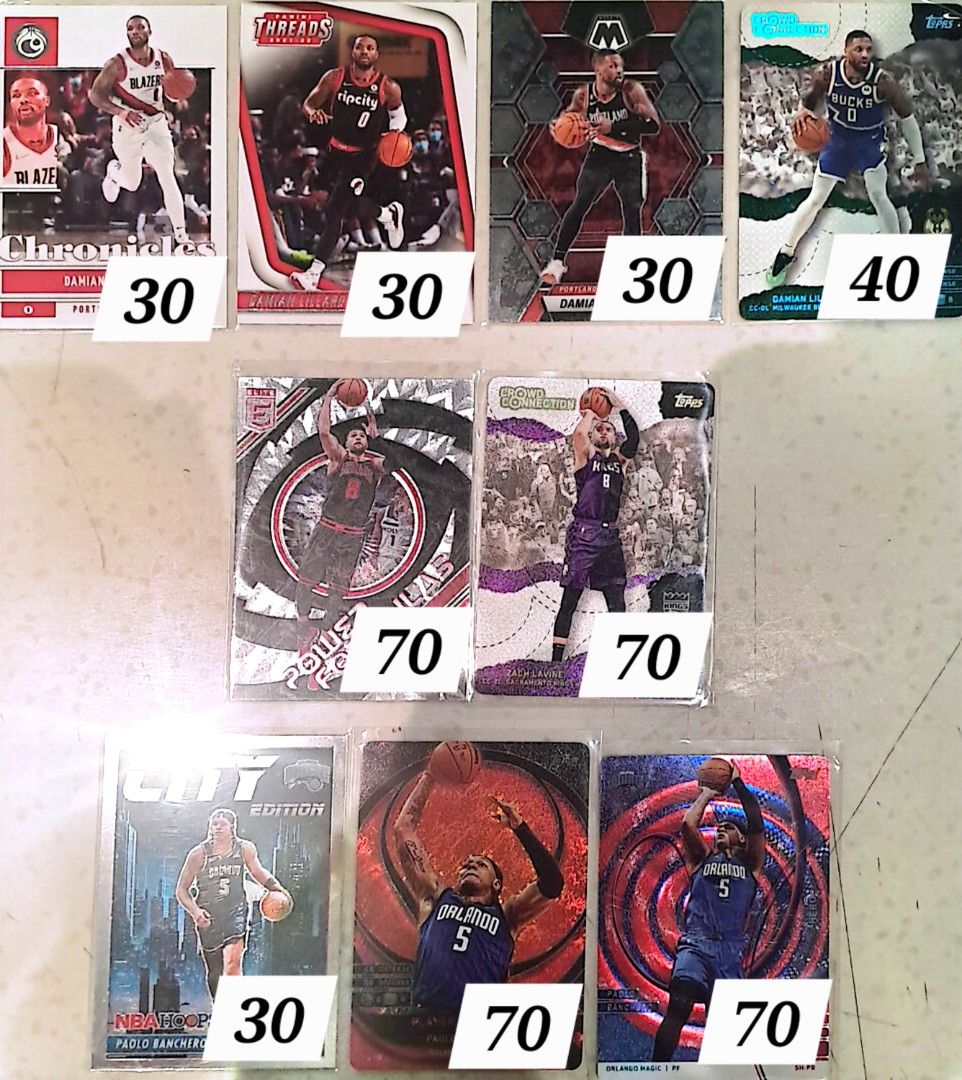 NBA CARDS (Category: Raw Singles) located in Manila. Submitted by james891993 (Listing ID 1464803157, Image 2). Description: FS NBA CARDS. SIPAT SIPAT LANG KAYO MGA BOSS.