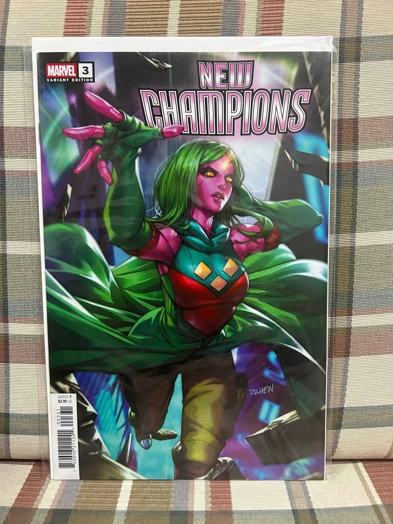 New Champions #3 Derrick Chew variant (Category: Comics & Manga) located in Quezon City. Submitted by andrewbernardo95 (Listing ID 1464791328, Image 1). Description: New Champions #3 Derrick Chew variant Viv Vision cover Selling for P400 NM condition Preferred meet-ups in Fairview area, but it can be discussed. Shipping through Lalamove, Grab, Gogoxpress MOP: BDO, BPI, Gcash PM me for any questions and additional pics.
