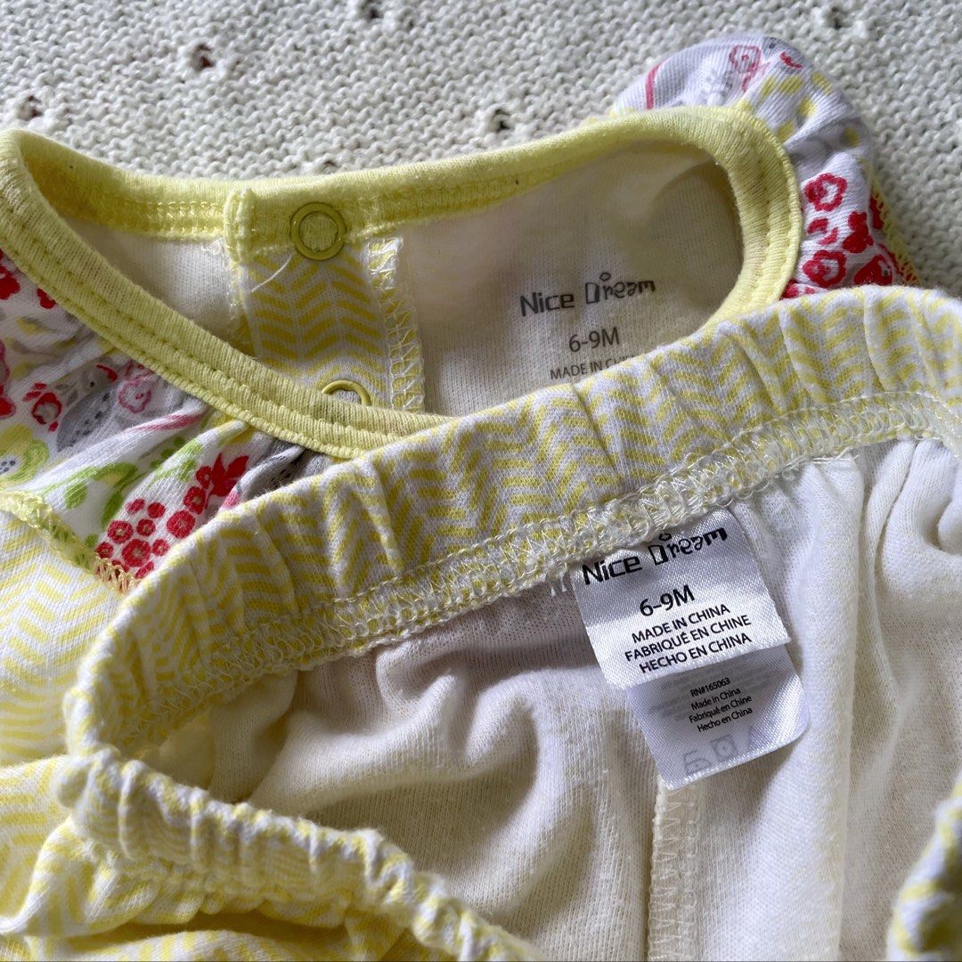 Nice Dream coords (2 sets) (Category: Babies & Kids Fashion) located in Subic. Submitted by babycollection (Listing ID 1464889725, Image 3). Description: 2 sets of coords Size: 6-9mos on tag Can fit till 12mos Excellent condition/ no flaws #carters #uniqlo #oshkosh #adidas #nike #littleme #pekkle #ralphlauren #babygirl #babyclothes #preloved #babystuff #toddler #infantclothes #babyootd #ootd #infantwear.