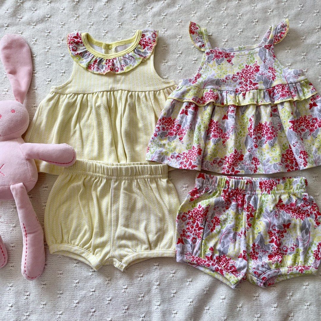 Nice Dream coords (2 sets) (Category: Babies & Kids Fashion) located in Subic. Submitted by babycollection (Listing ID 1464889725, Image 1). Description: 2 sets of coords Size: 6-9mos on tag Can fit till 12mos Excellent condition/ no flaws #carters #uniqlo #oshkosh #adidas #nike #littleme #pekkle #ralphlauren #babygirl #babyclothes #preloved #babystuff #toddler #infantclothes #babyootd #ootd #infantwear.