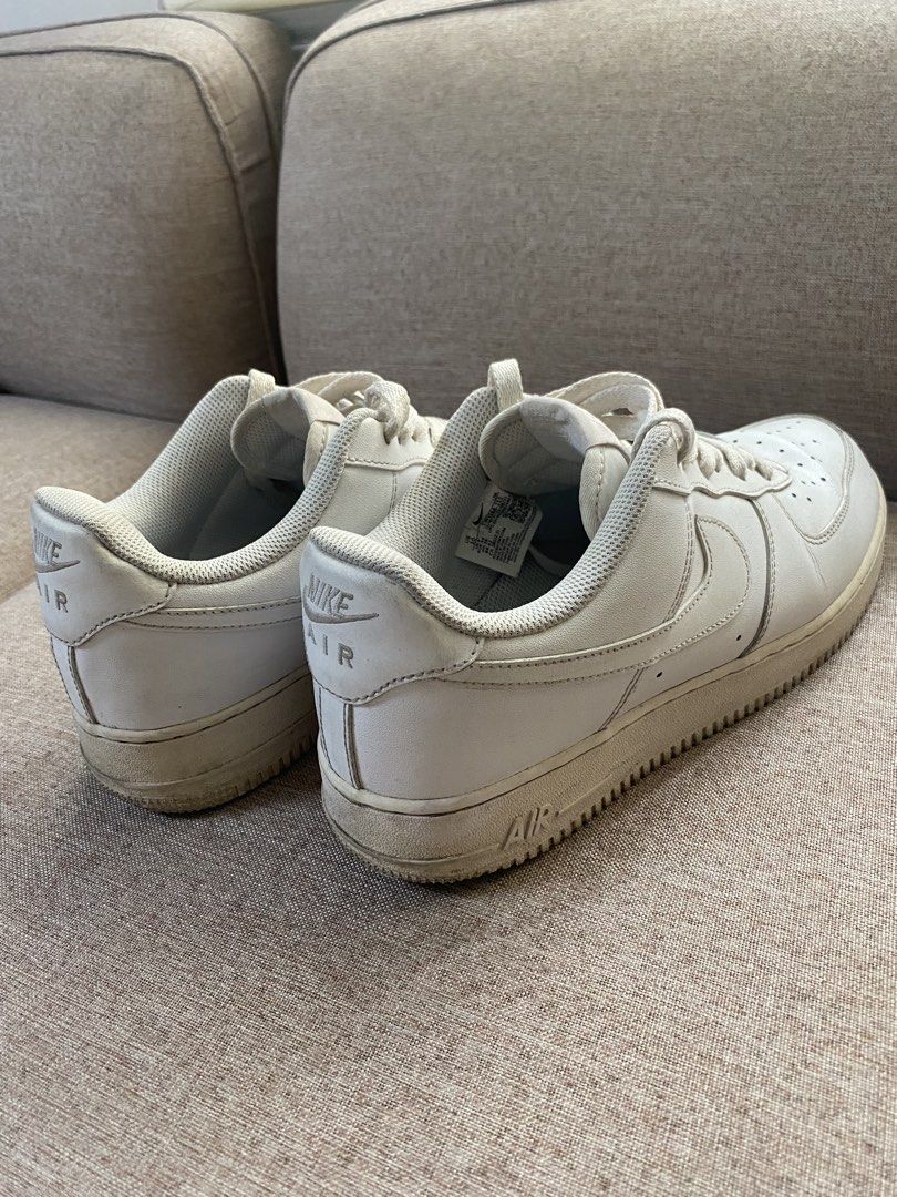Nike Air Force One - Triple White (Category: Casual Shoes) located in San Fernando. Submitted by karoljoseph20 (Listing ID 1464825545, Image 2). Description: Preloved Size 10 US Men No issue.