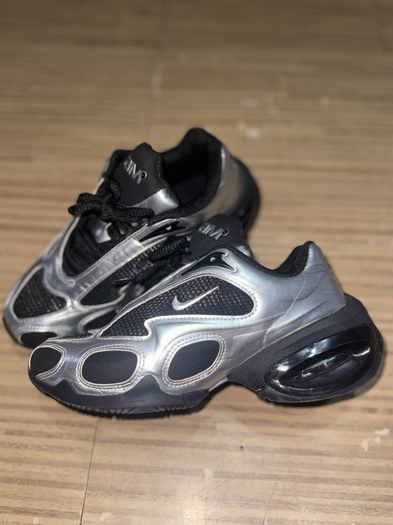 Nike Air Max AM muse black and silver (Category: Sneakers) located in Valenzuela. Submitted by rv019 (Listing ID 1464776644, Image 2). Description: Size 5.5 22.5 cm class A only Bought for 2700 Used twice Wrong size, medyo maliit sakin.